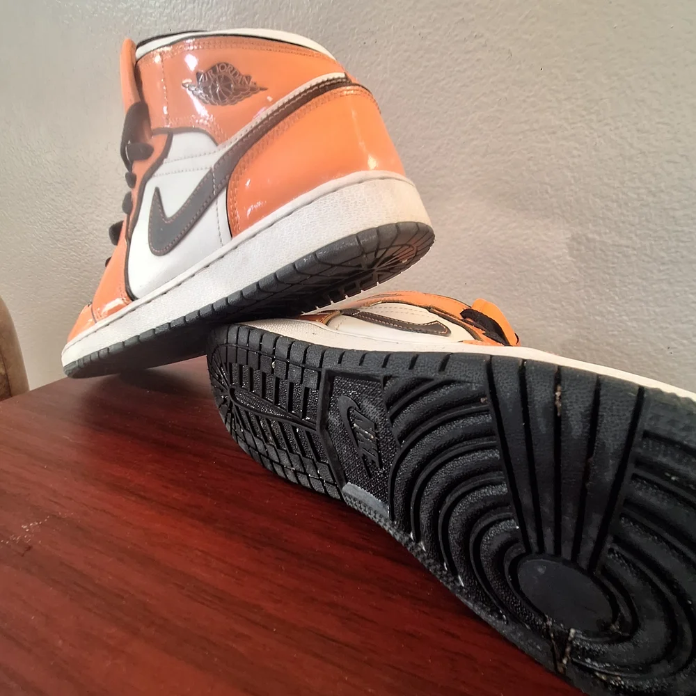 Jordan Kids Sneakers - Orange, White, and Black